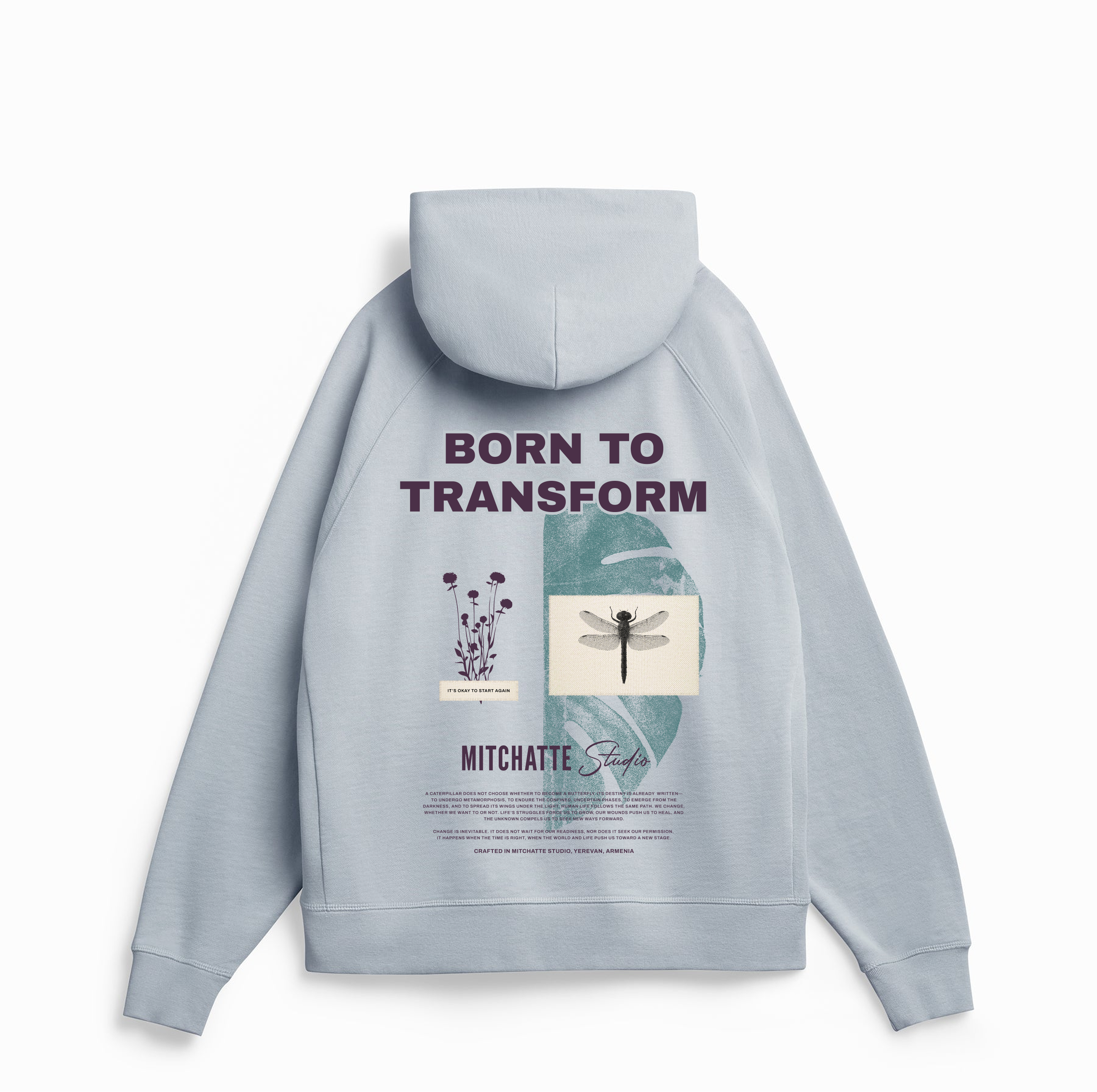 Mist Dragonfly Bloom Hoodie