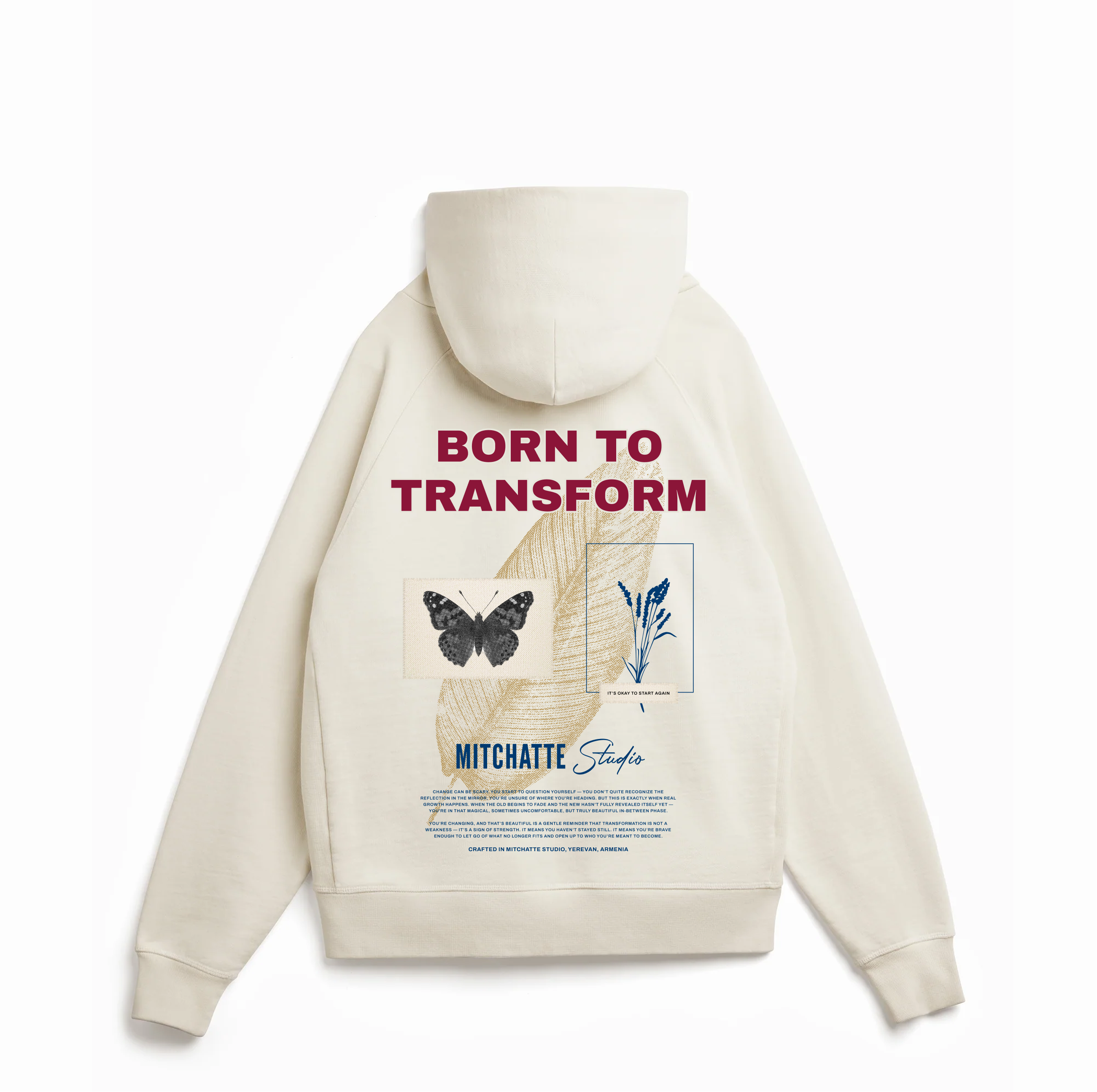 Bone Butterfly Bloom Hoodie