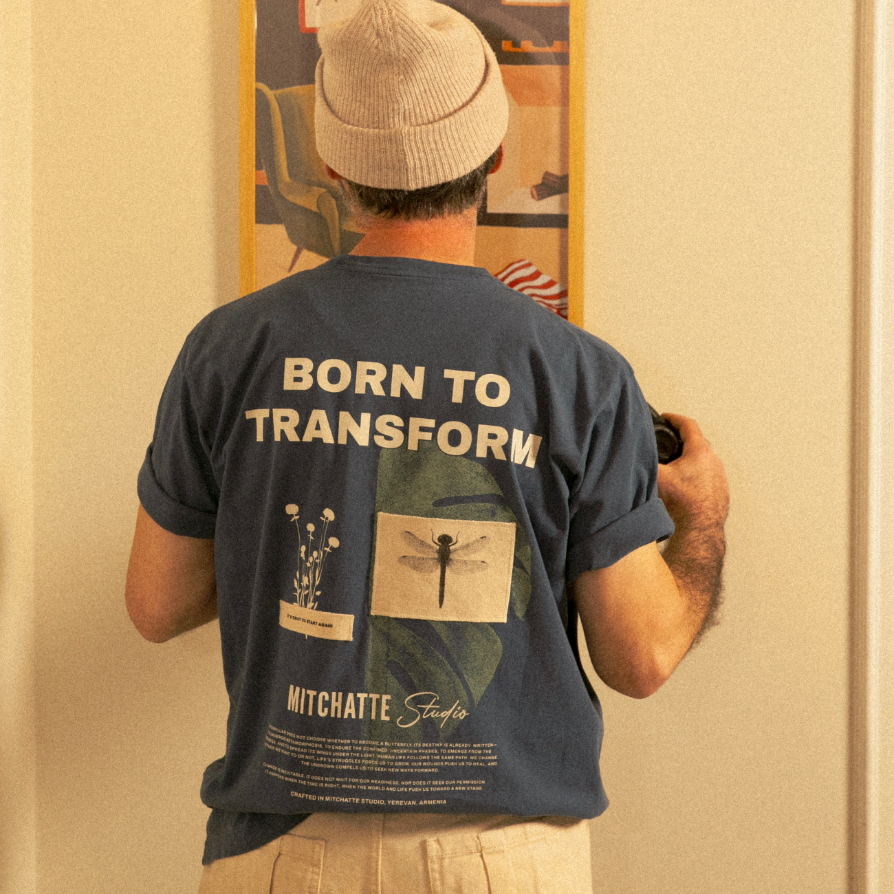 Deep Blue Dragonfly Tee