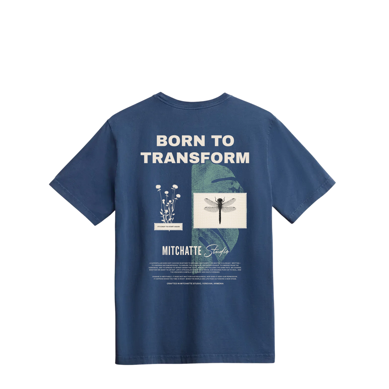Deep Blue Dragonfly Tee