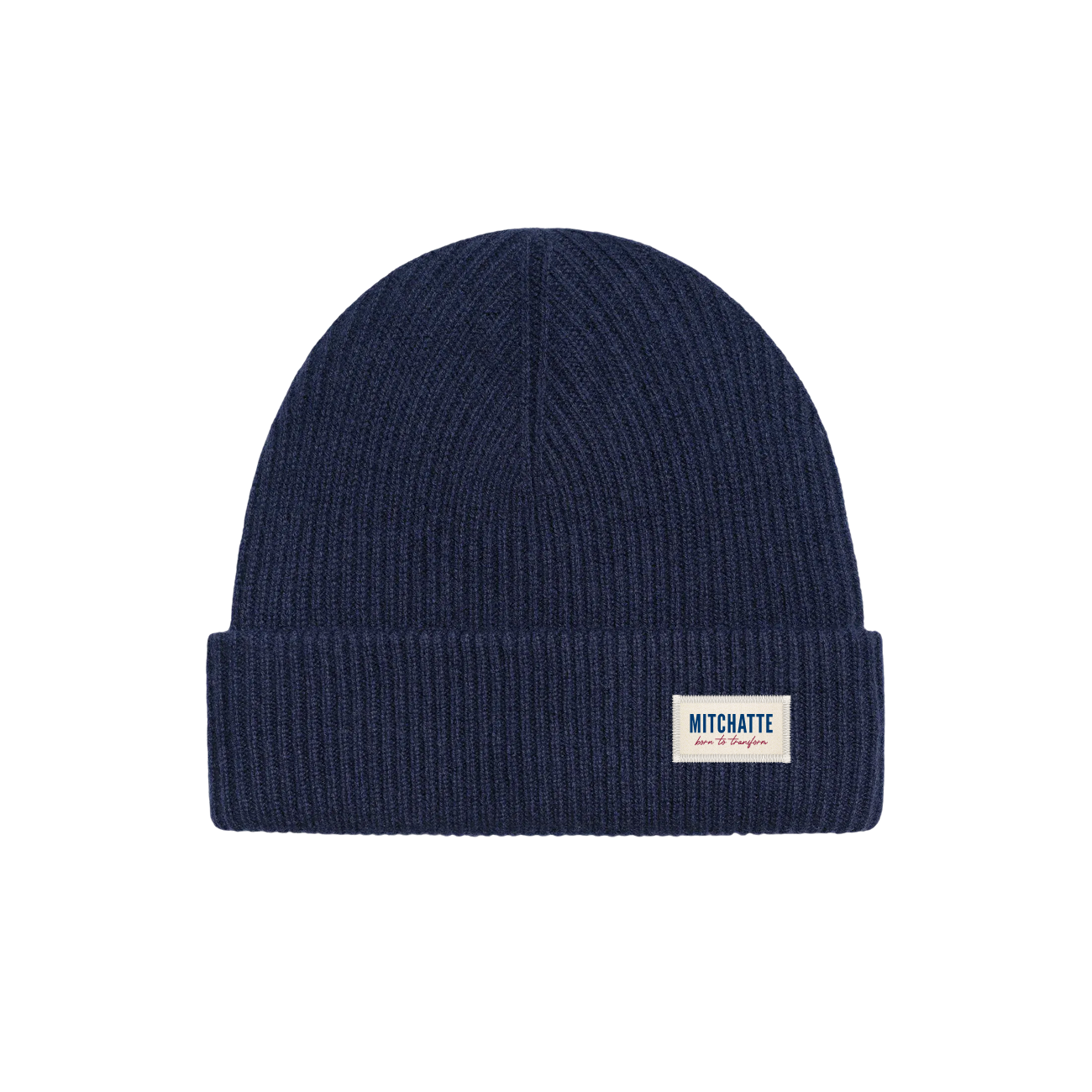 Navy Cashmere Beanie