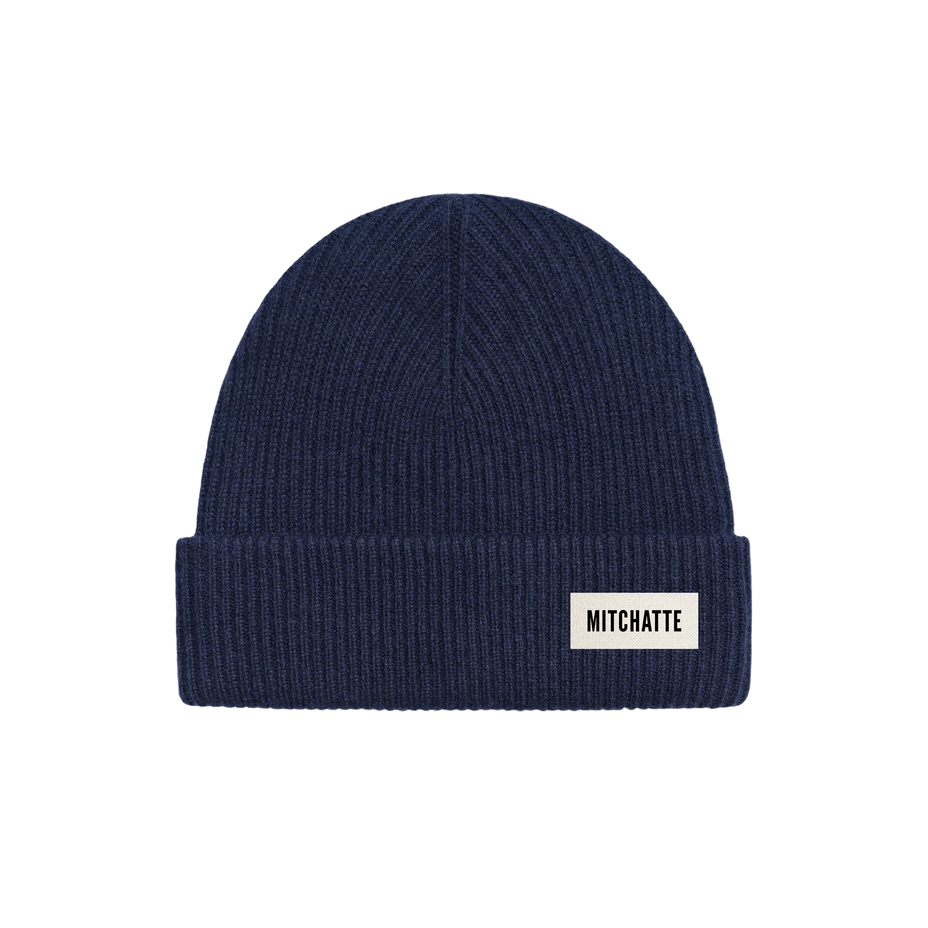 Navy Cashmere Beanie