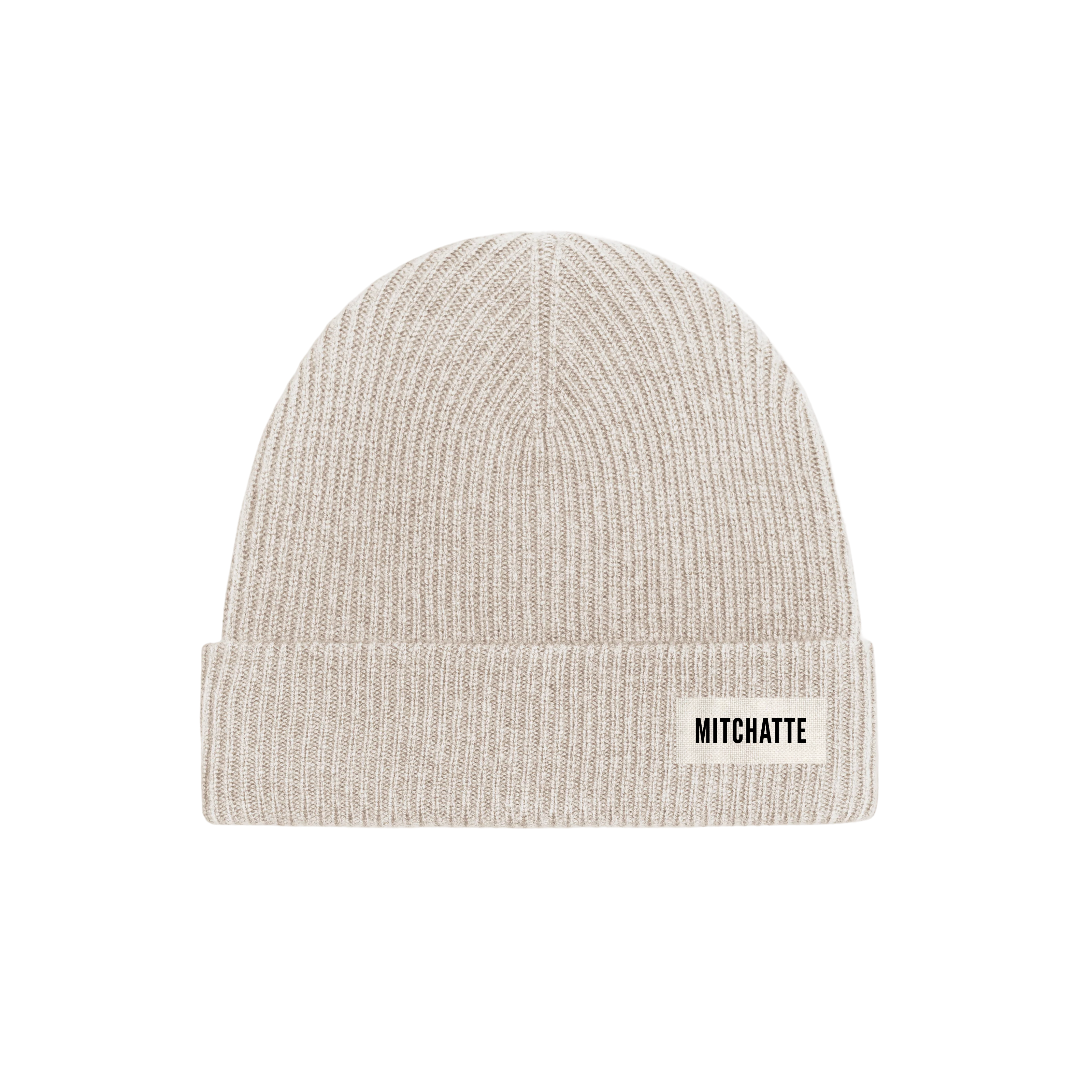 Bone Cashmere Beanie