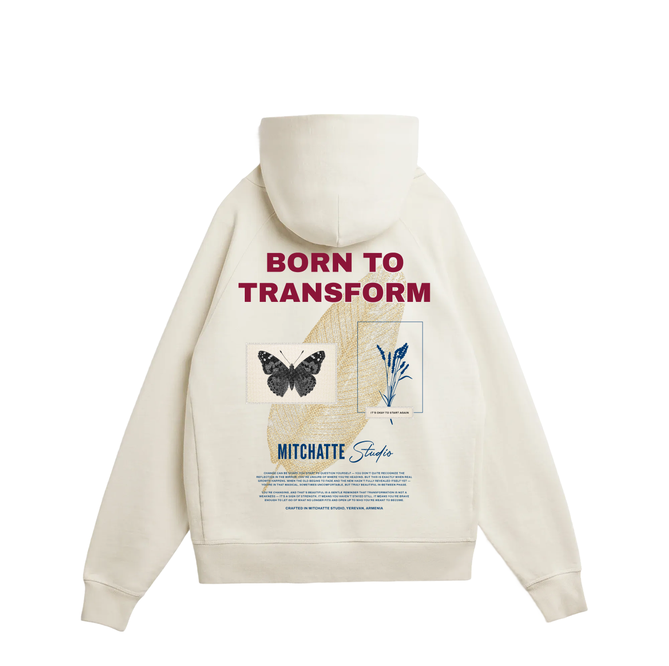 Bone Butterfly Bloom Hoodie