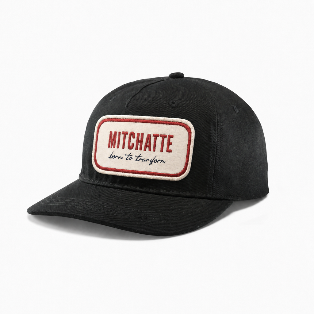 Black 5-Panel Cap