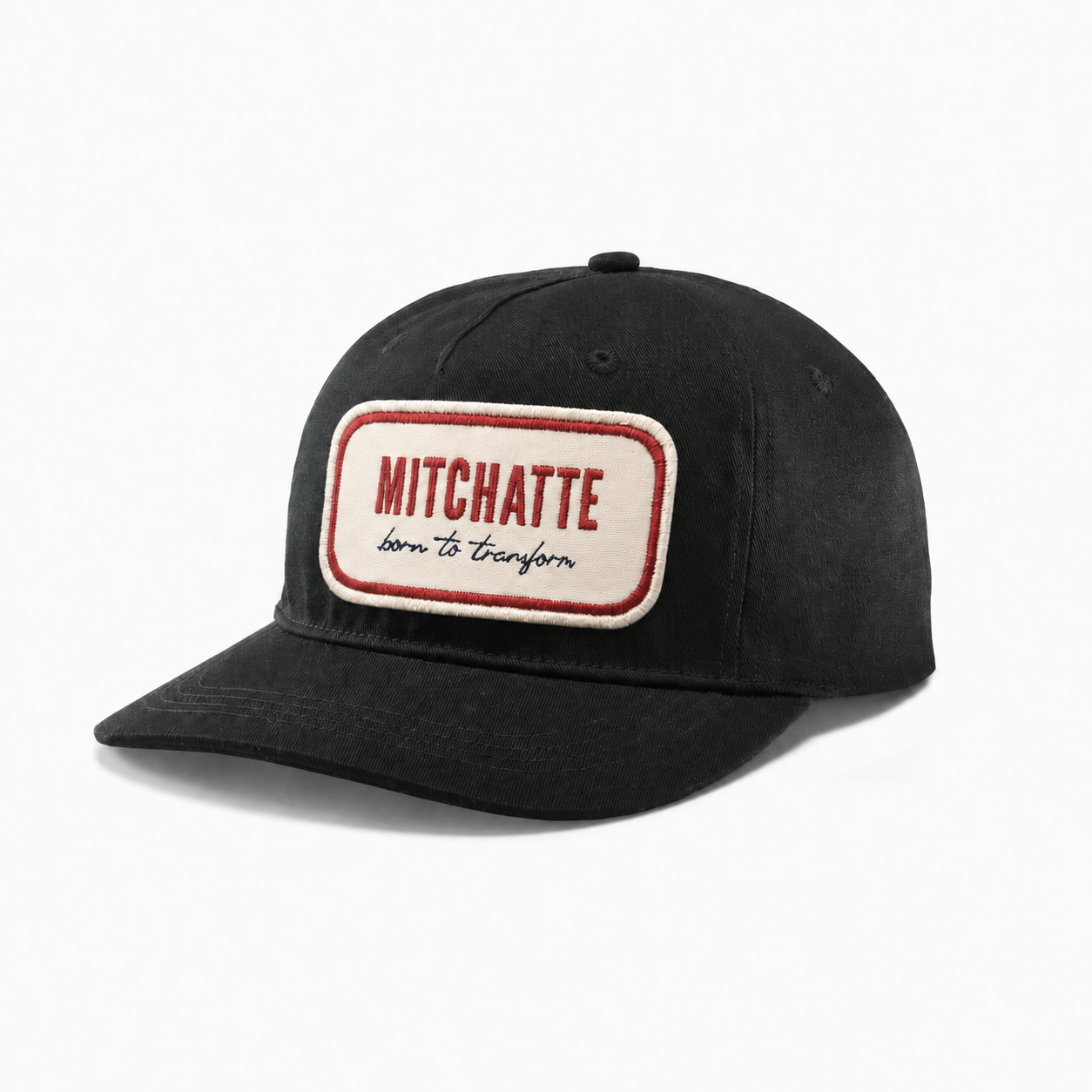 Black 5-Panel Cap